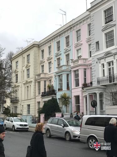 Les maisons colorées de Notting Hill